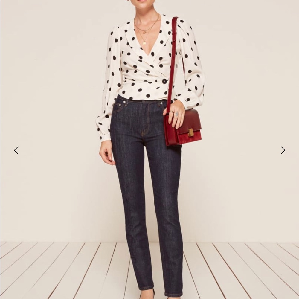 Reformation Hepburn High Skinny Jeans